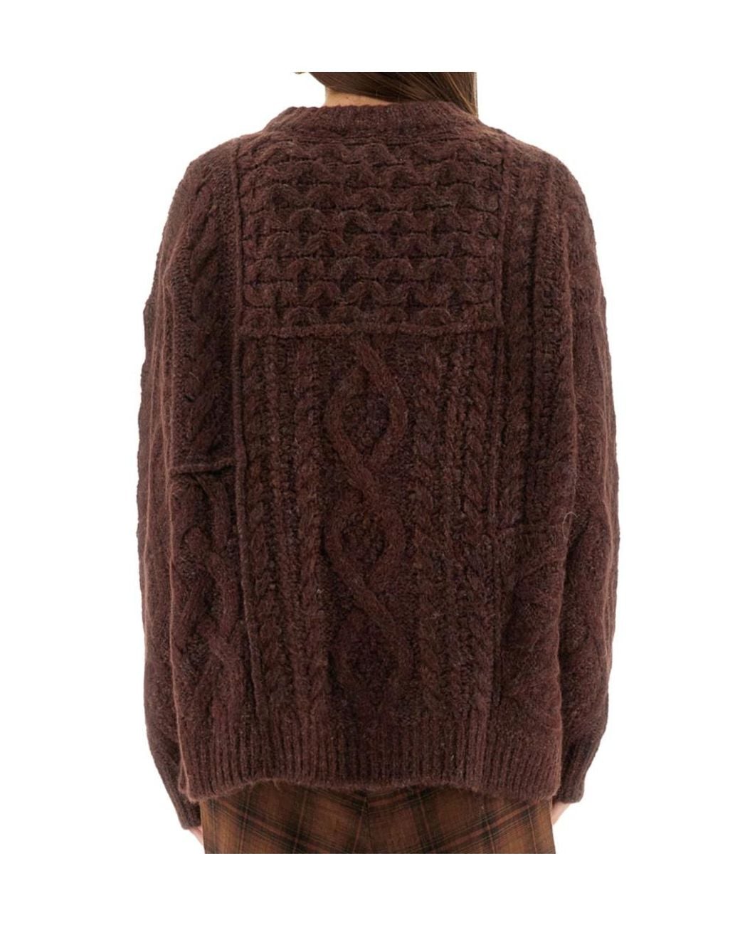 Isabel Marant Brown Isabel Marant Étoile Crewneck Ribbed Jumper