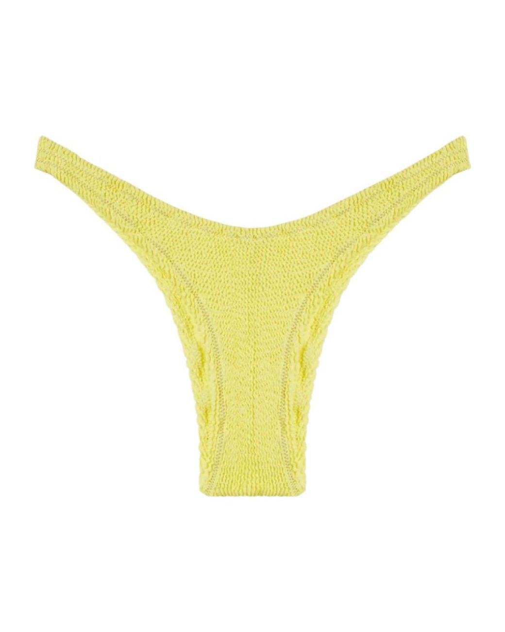 Reina Olga Yellow Ginny Crinkled Bikini Bottom