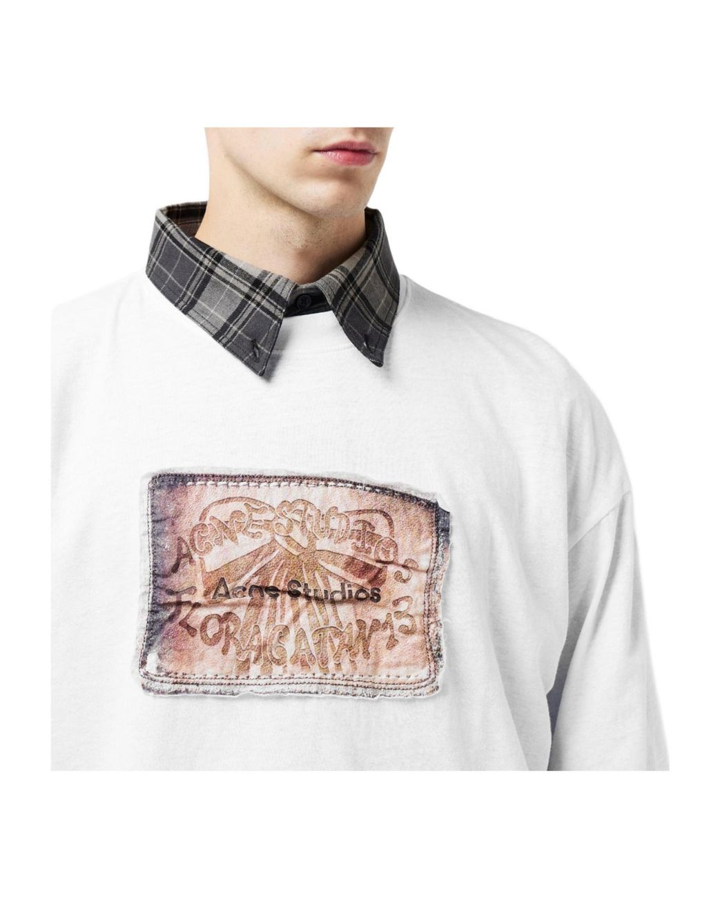 Acne White Label Oversized T-Shirt for men