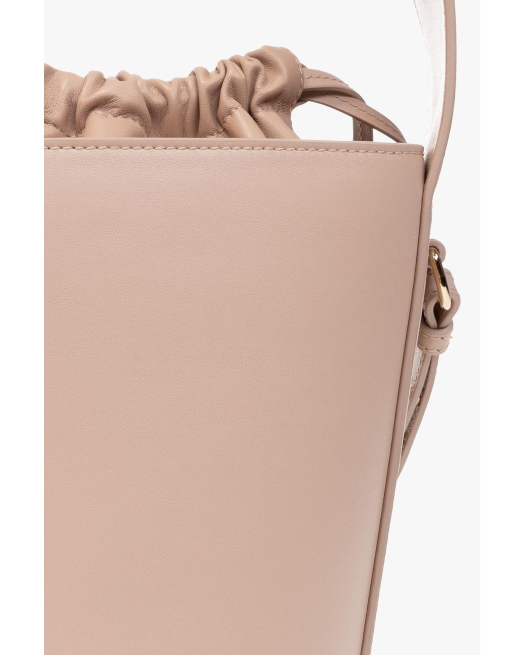 Chloé White Logo Shoulder Bag