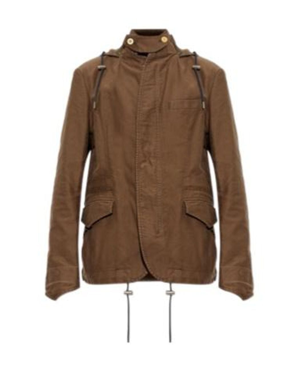 Sacai Brown Logo Casual Jacket for men