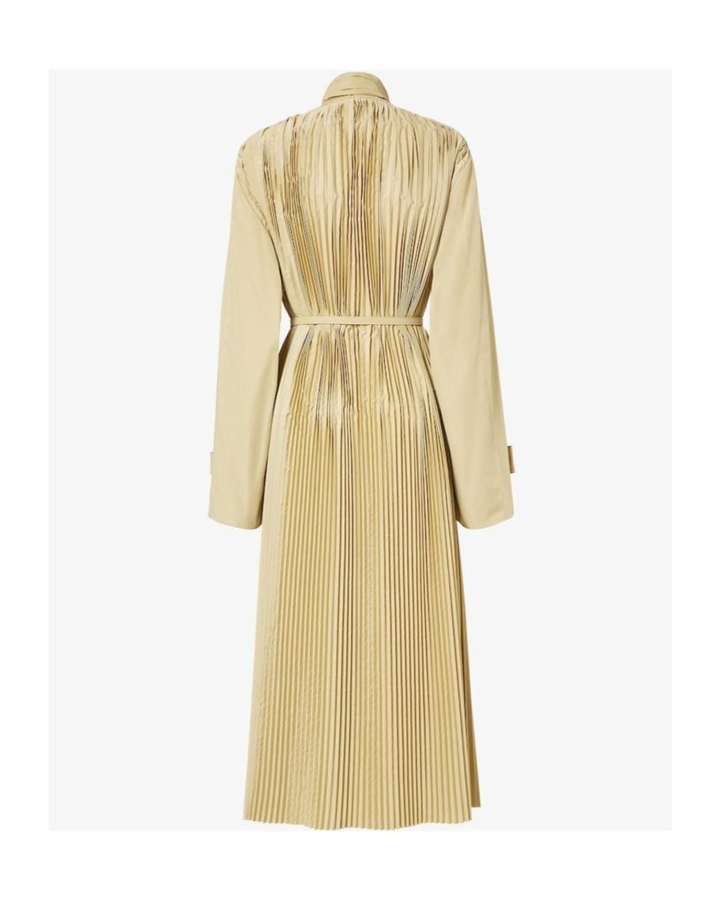 Fendi Metallic Pleated Trench Coat