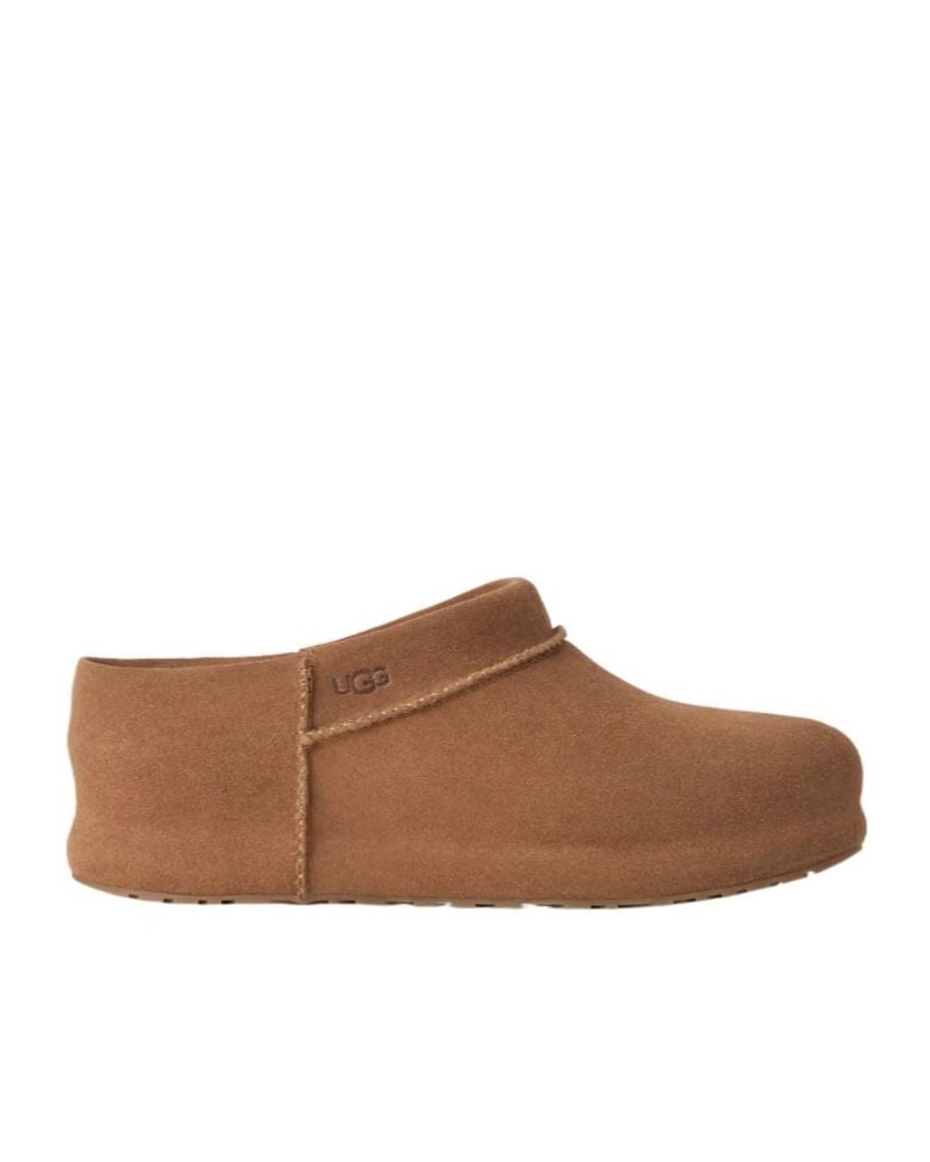 Ugg Brown Enwrap Suede Clogs for men