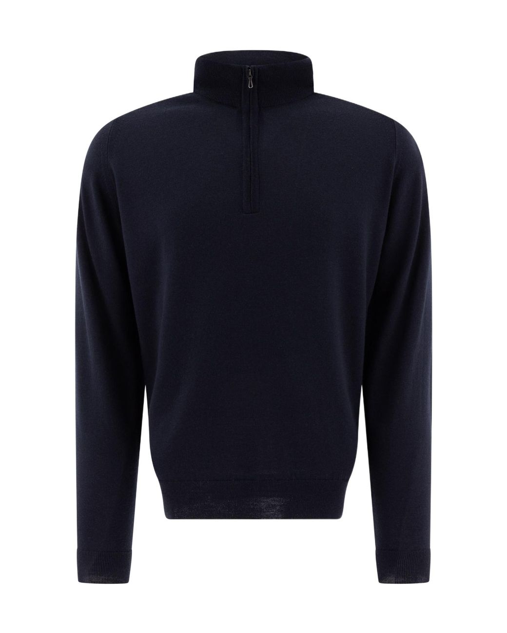 John Smedley Blue 'Tapton' Half-Zip Sweater for men