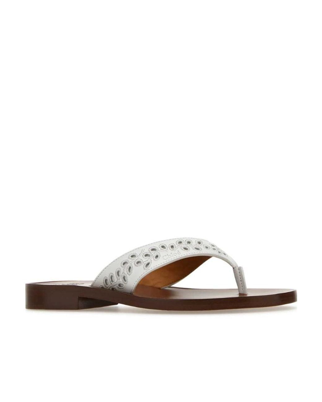 Chloé White Chloé X Eres Thong Slippers