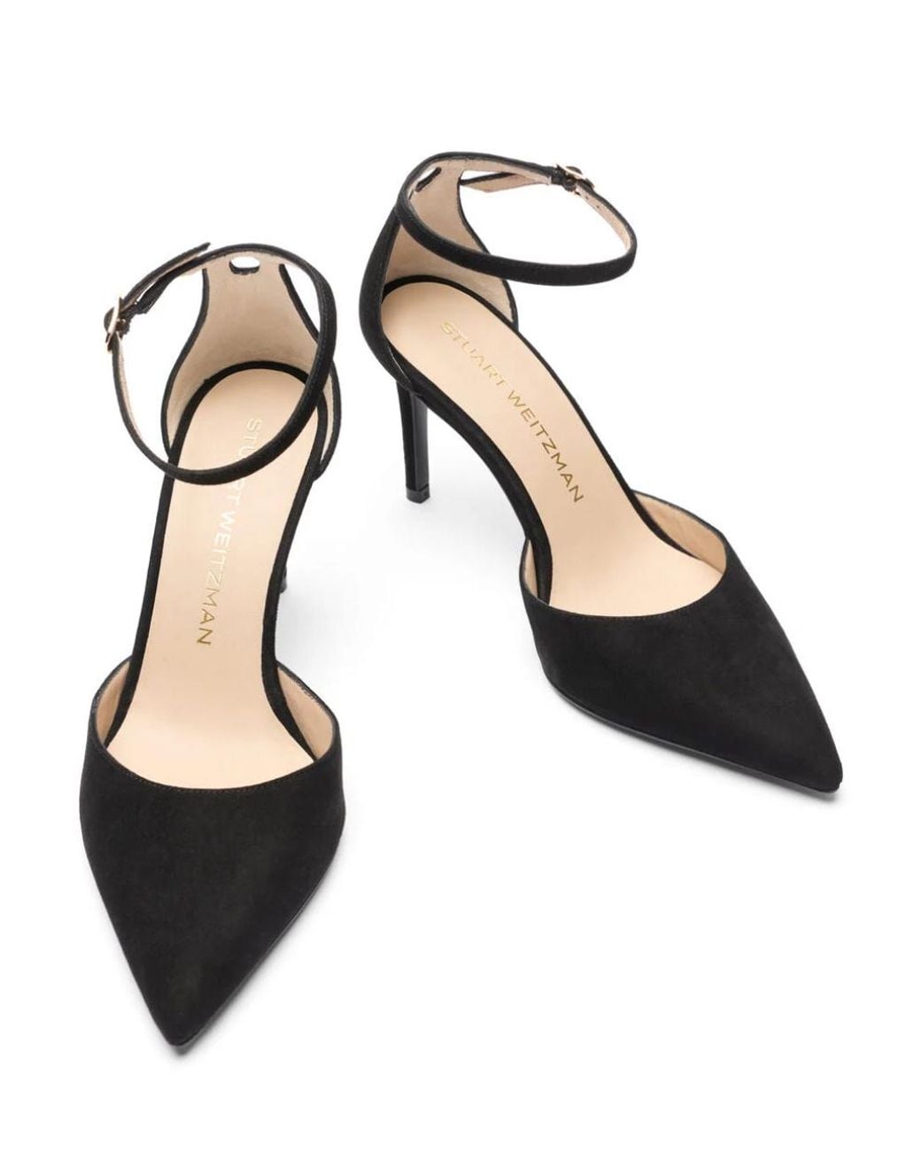 Stuart Weitzman Black Stuart Power Strap 85