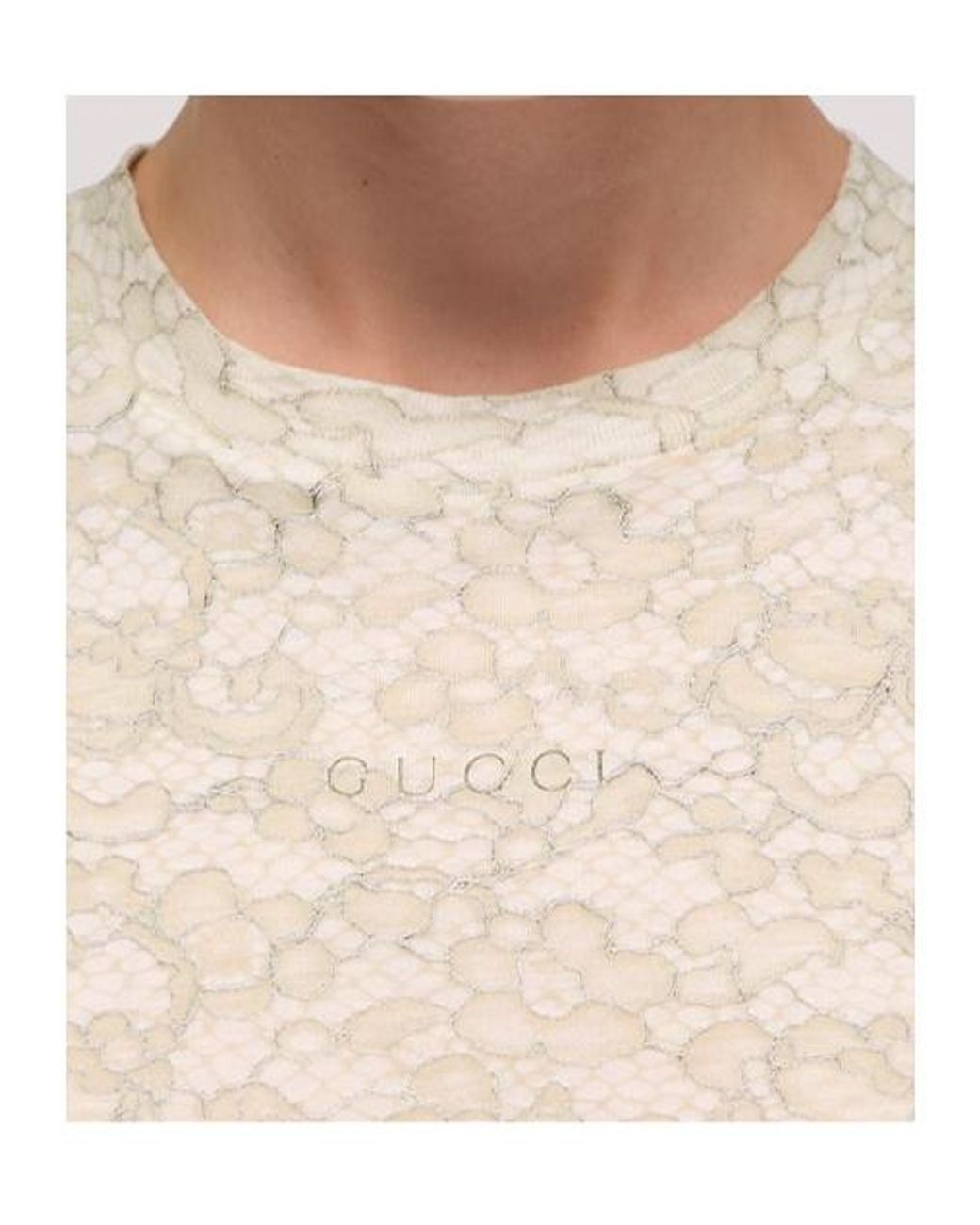 Gucci White Printed T-Shirt