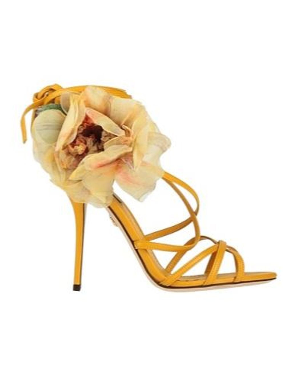 Dolce & Gabbana Metallic Leather Sandals