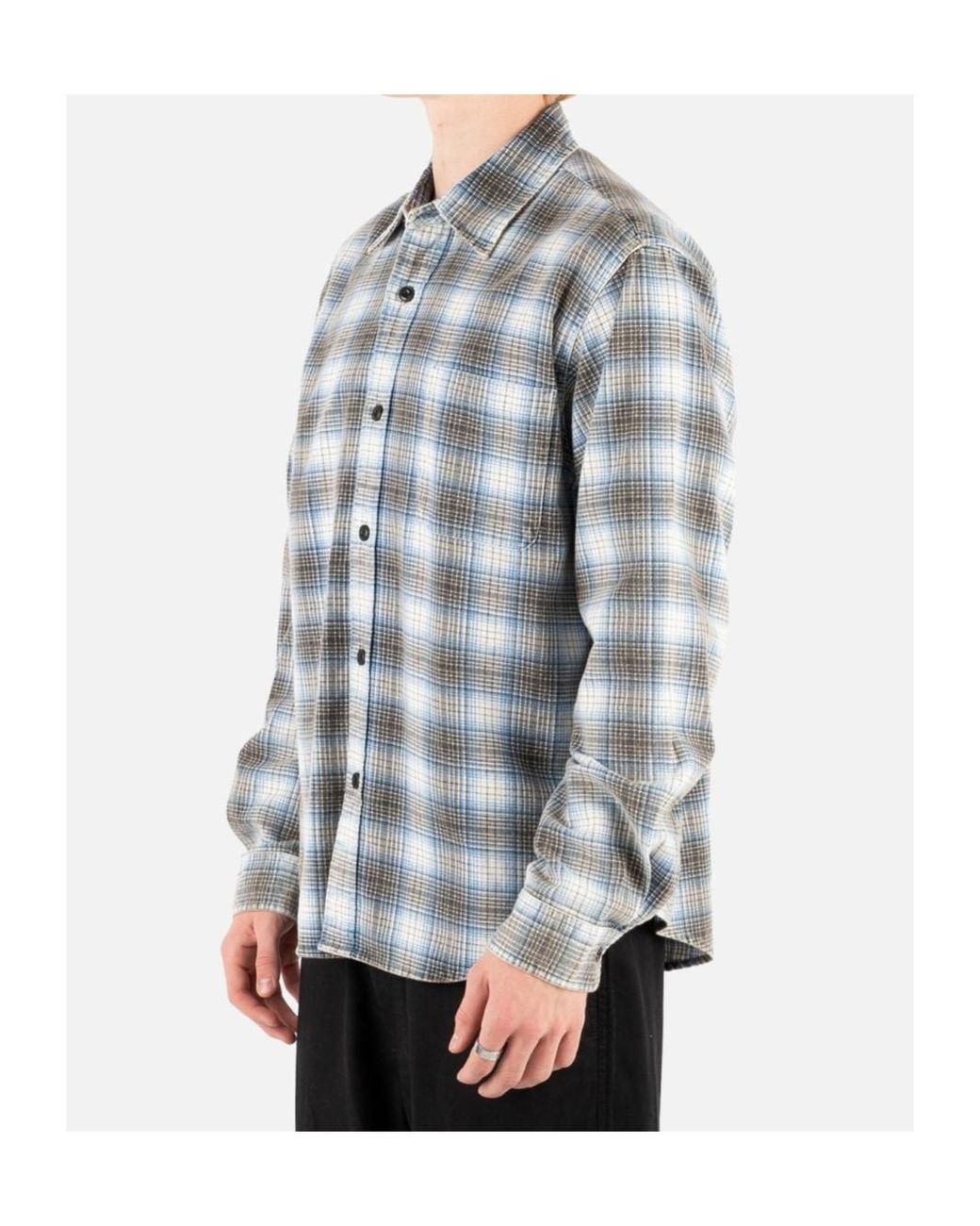 Stussy Gray Long-Sleeved Shirt for men