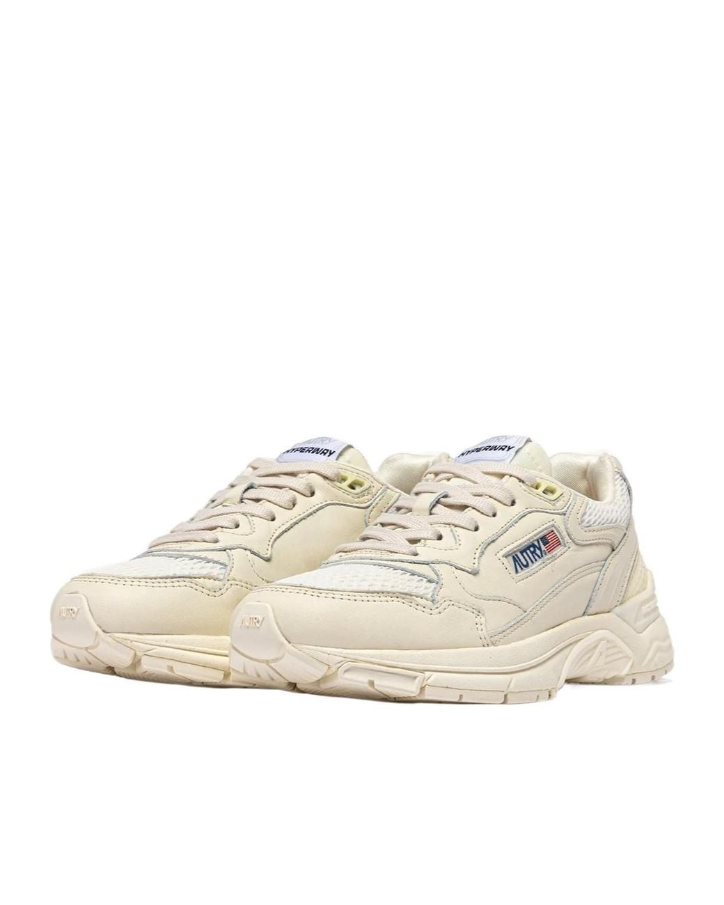 Autry Natural Hyperway Lace-Up Sneakers