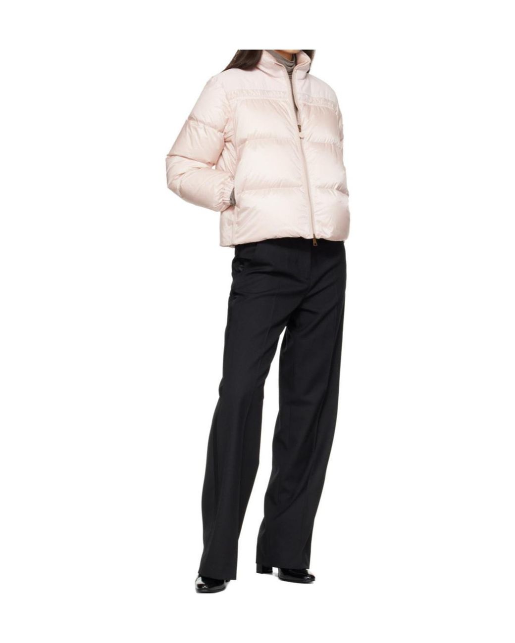 Moncler White Meditation Down Jacket