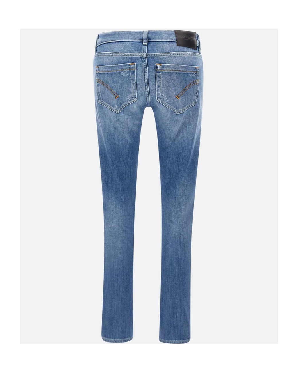 Dondup Blue Slim-Fit Distressed Jeans