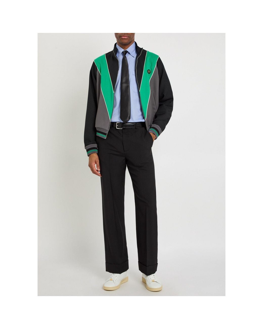Valentino Blue Cotton Oxford Shirt for men