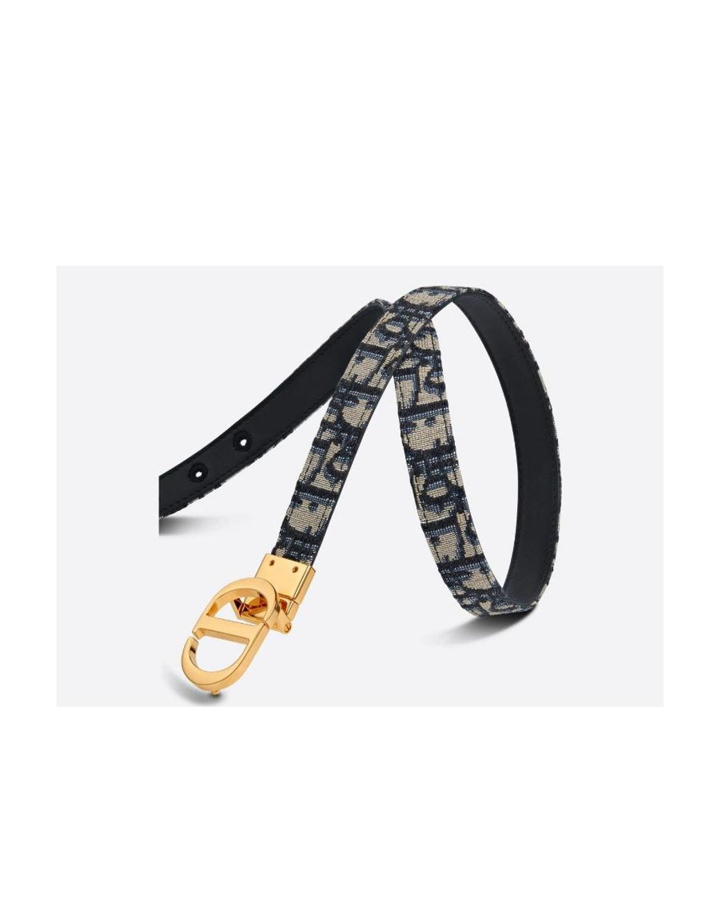 Dior White 30Montaigne Reversible Belt