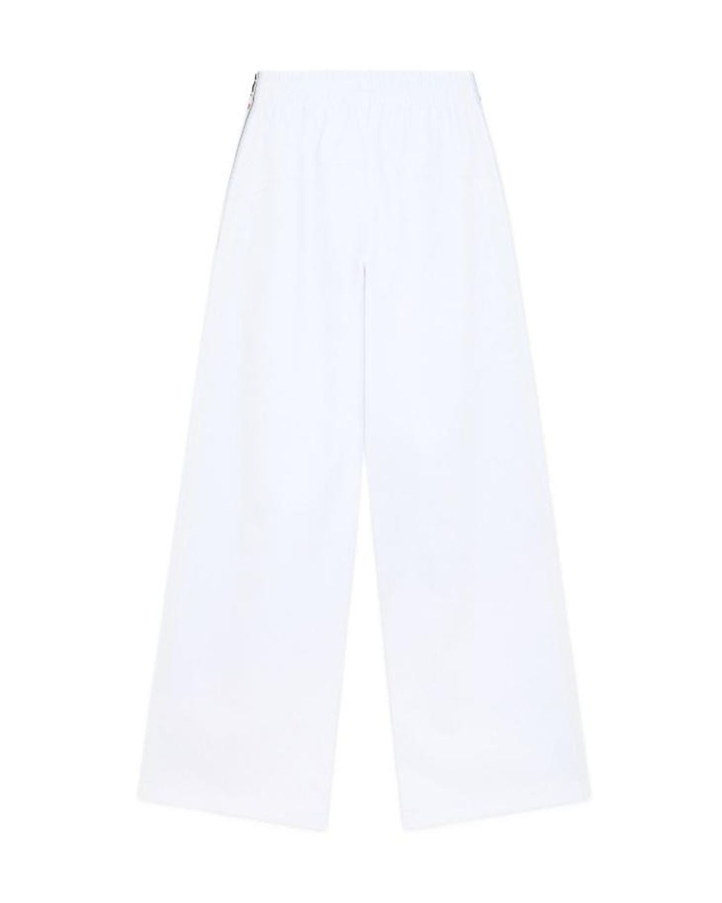 we11done White 1506 Logo Tape Track Pants