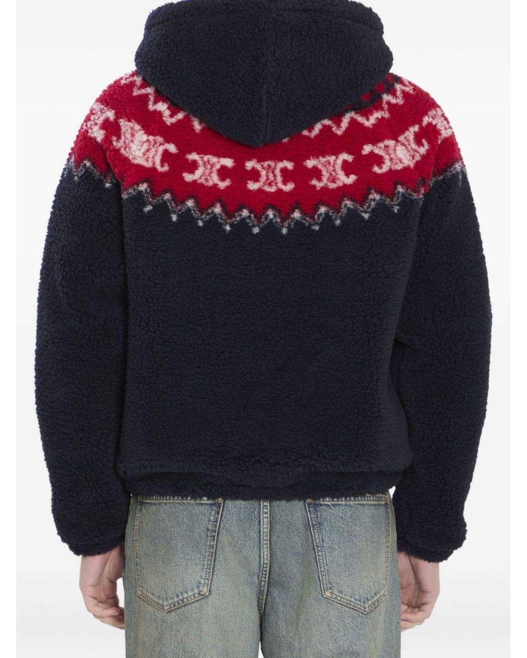 Céline Blue Hooded Jacket for men
