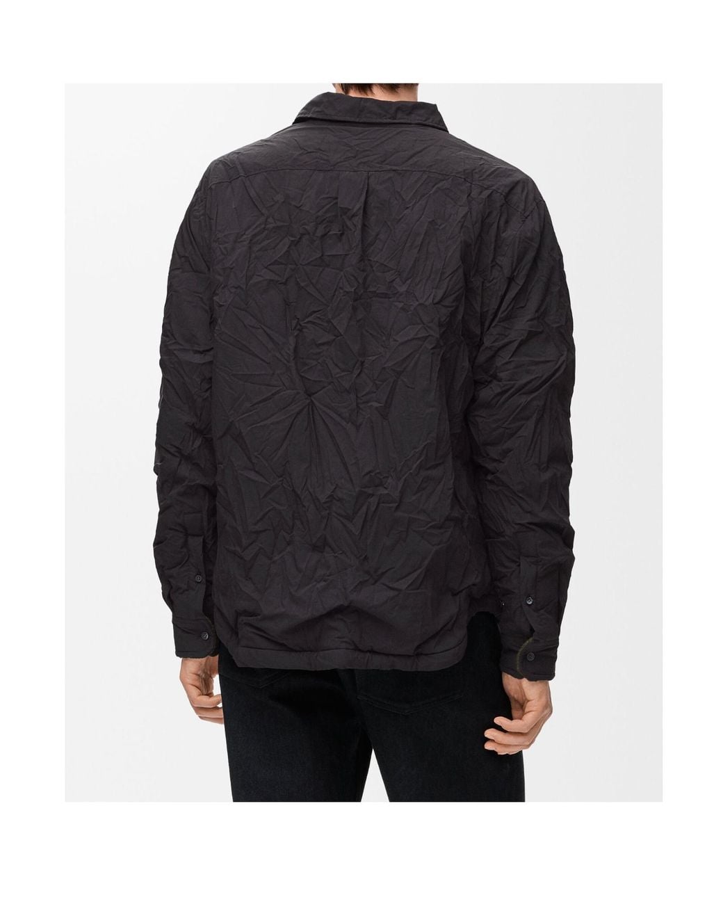 Loewe Blue Crinkled Effect Shirt for men