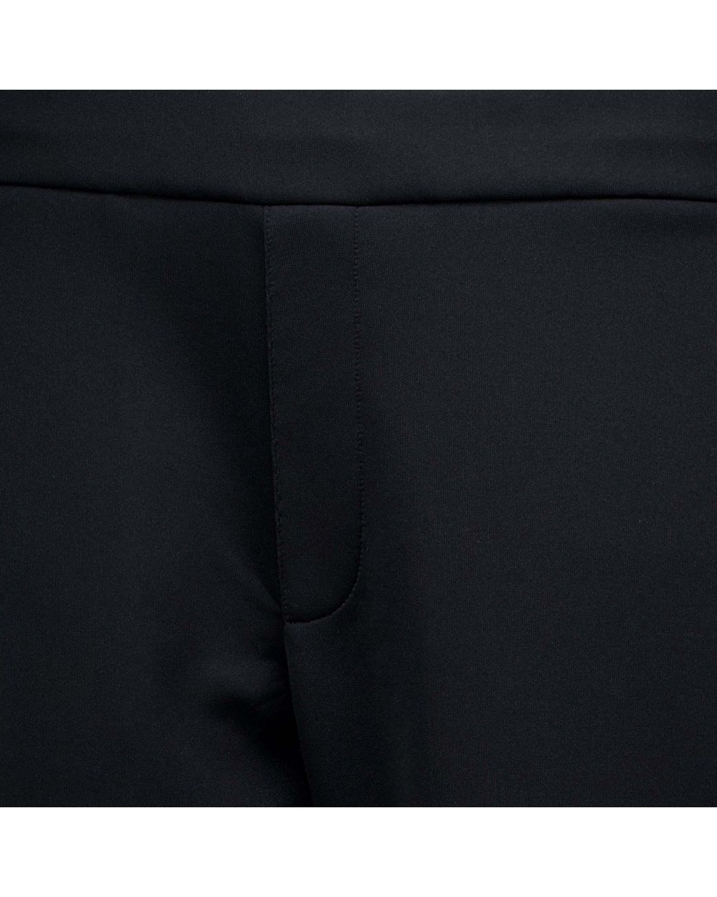 Prada Blue Logo-Patch Straight-Leg Trousers for men