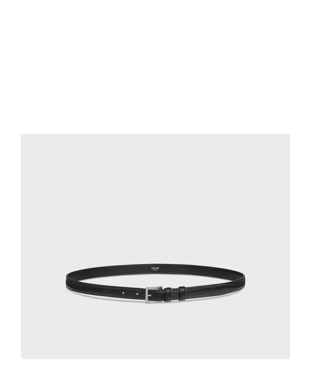 Céline White Logo Belt for men