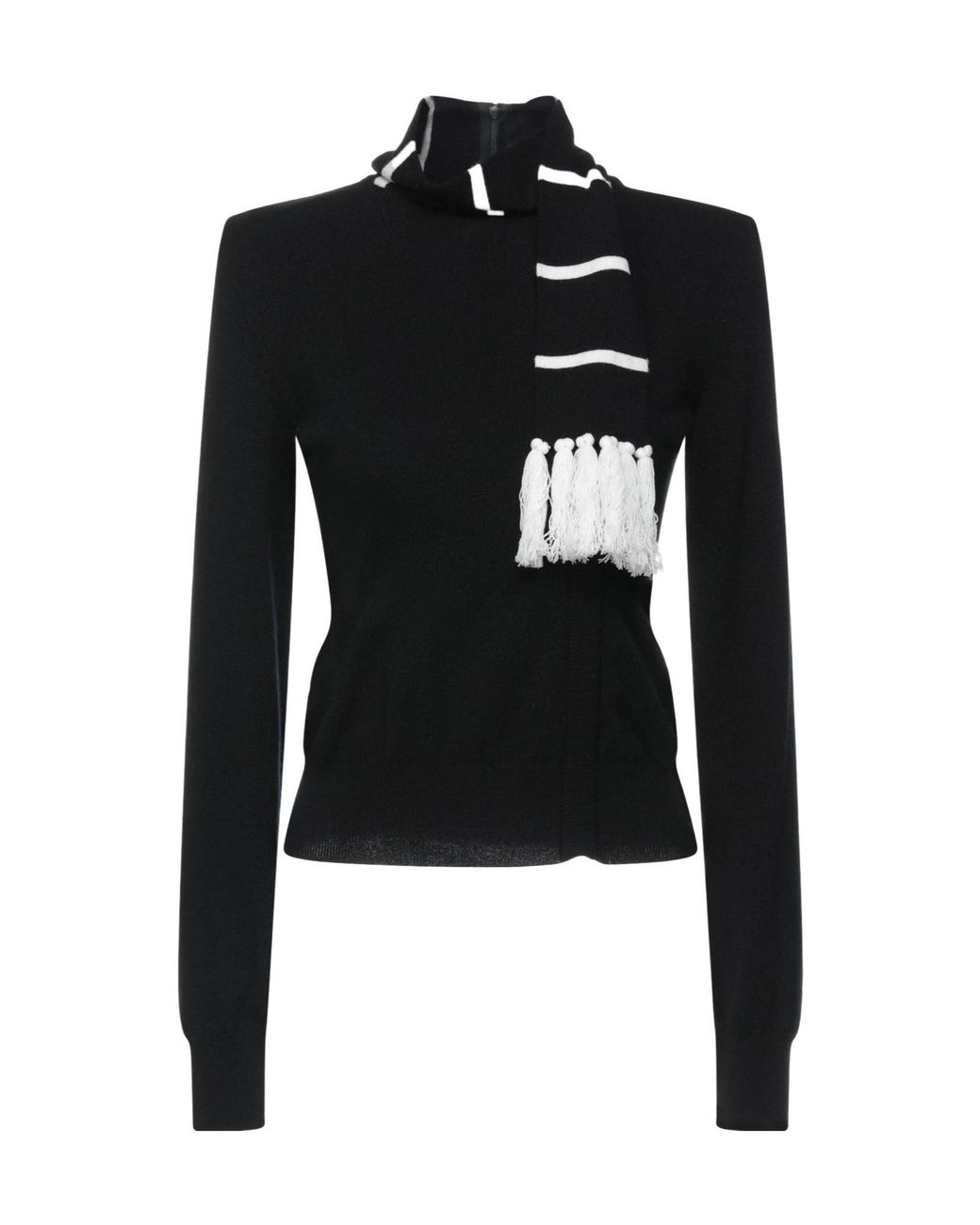 Dolce & Gabbana Black Two-Tone Cashmere Knit