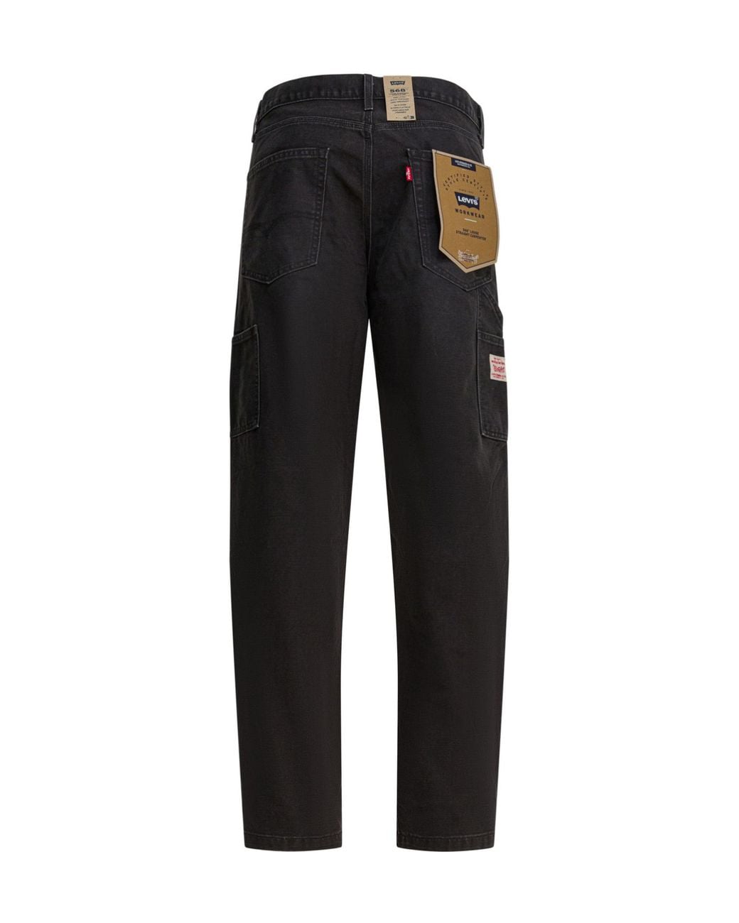 Levi's Black 568 Straight-Leg Trousers for men