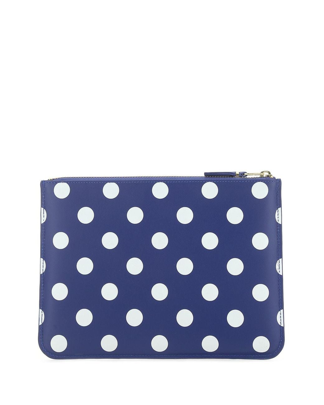 Comme des Garçons Blue Comme Des Garçons Wallet Polka Dot Clutch Bag for men