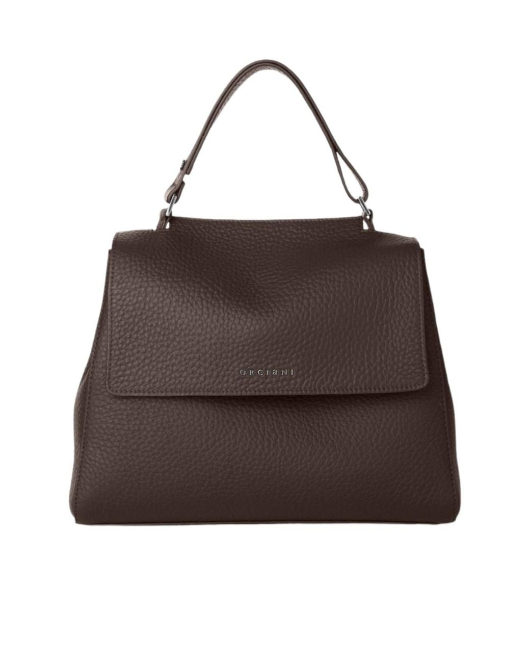 Orciani Brown Sveva Soft Medium Shoulder Bag