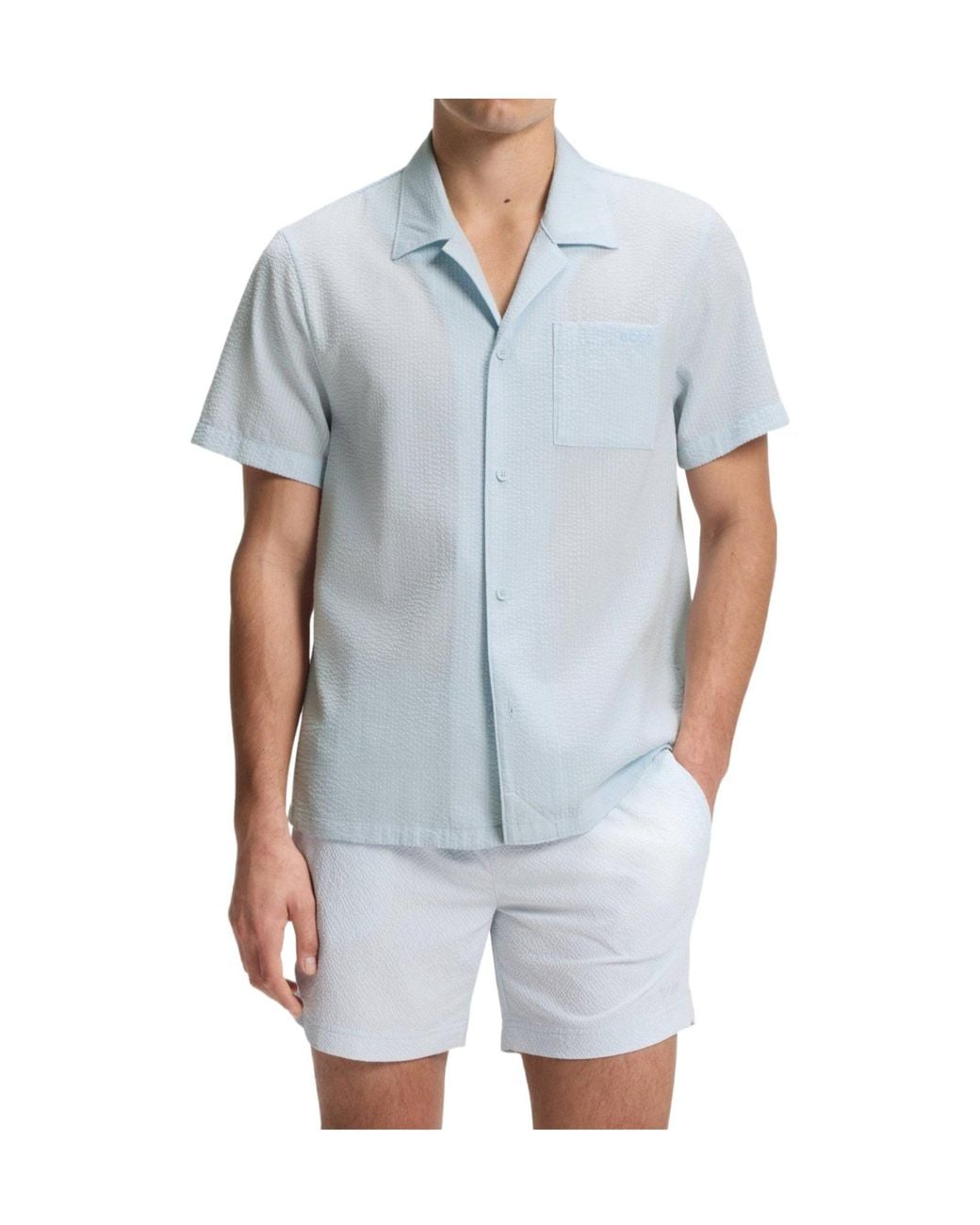 Boss White Oversized Shortsleeve Shirt for men