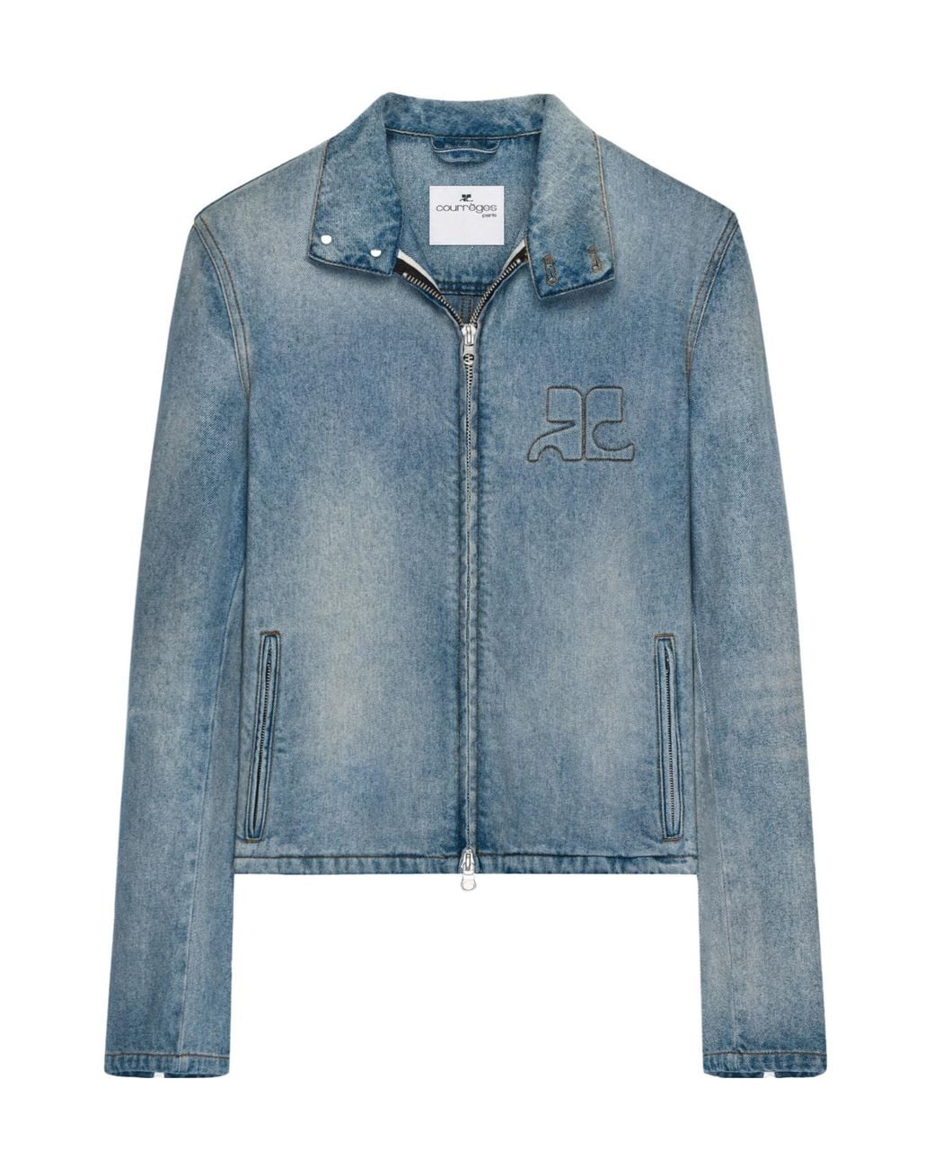 Courreges Blue Courrèges City Shadow Denim Jacket for men