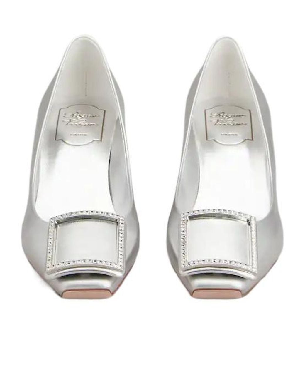 Roger Vivier White Trompette Pumps