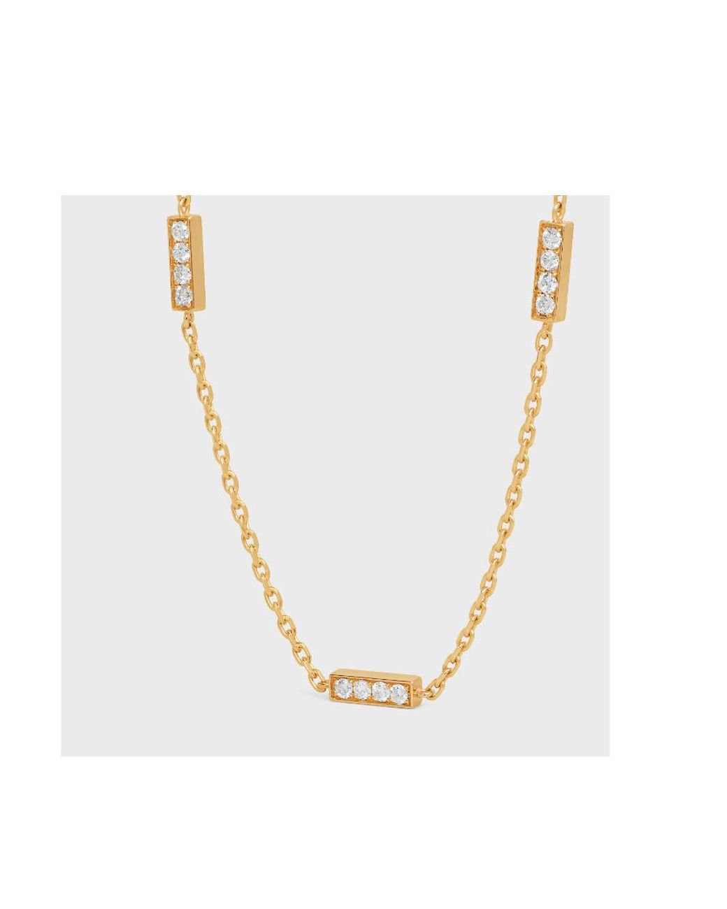 Céline White Line Triple Bracelet