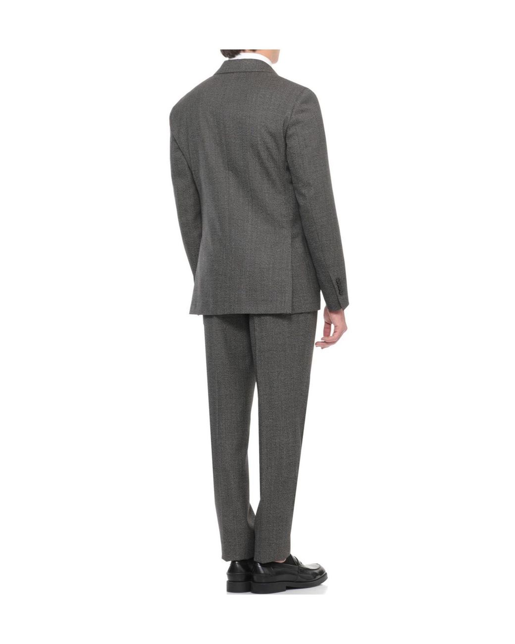 Lardini Gray Single-Breasted Tailored Suit for men