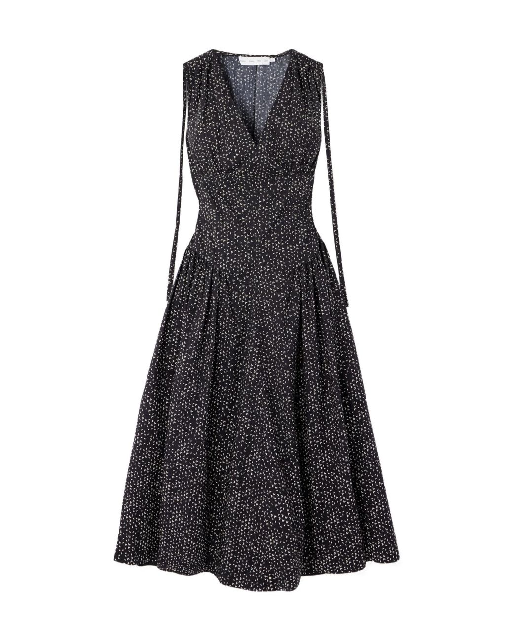 Proenza Schouler Black Cotton-Poplin Midi Dress