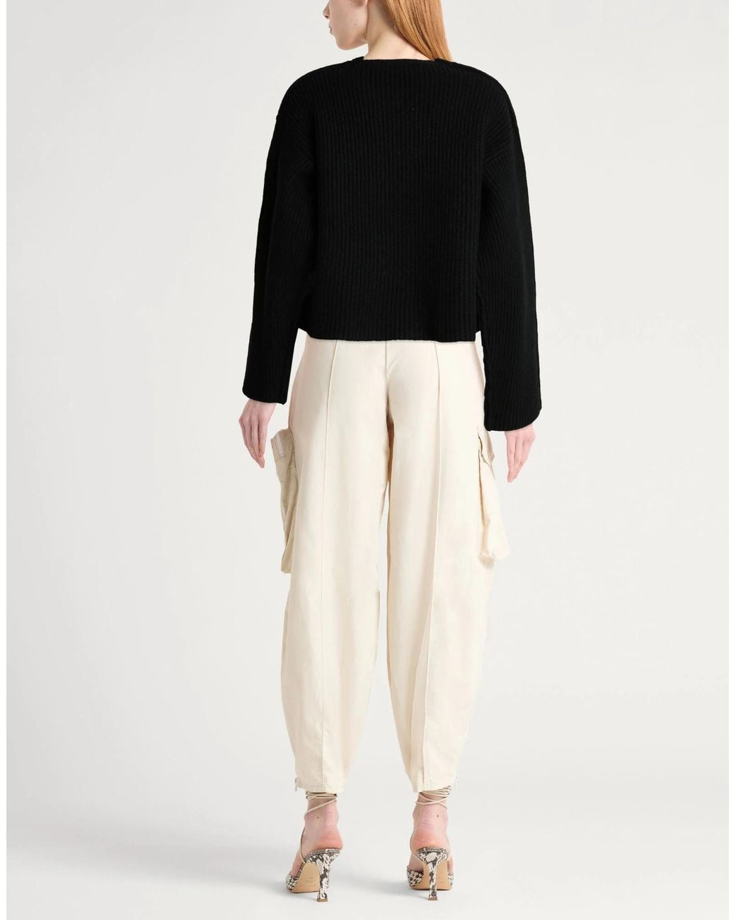 Marni Black Solid-Color Wool Knit Sweater
