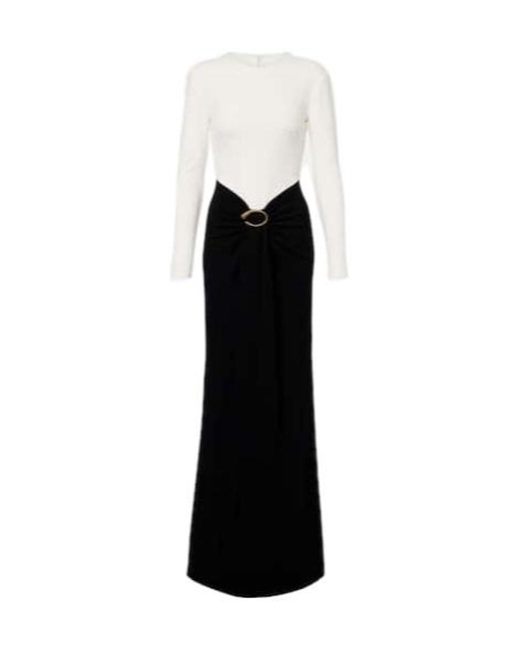 Roland Mouret Black Draped Jersey Gown