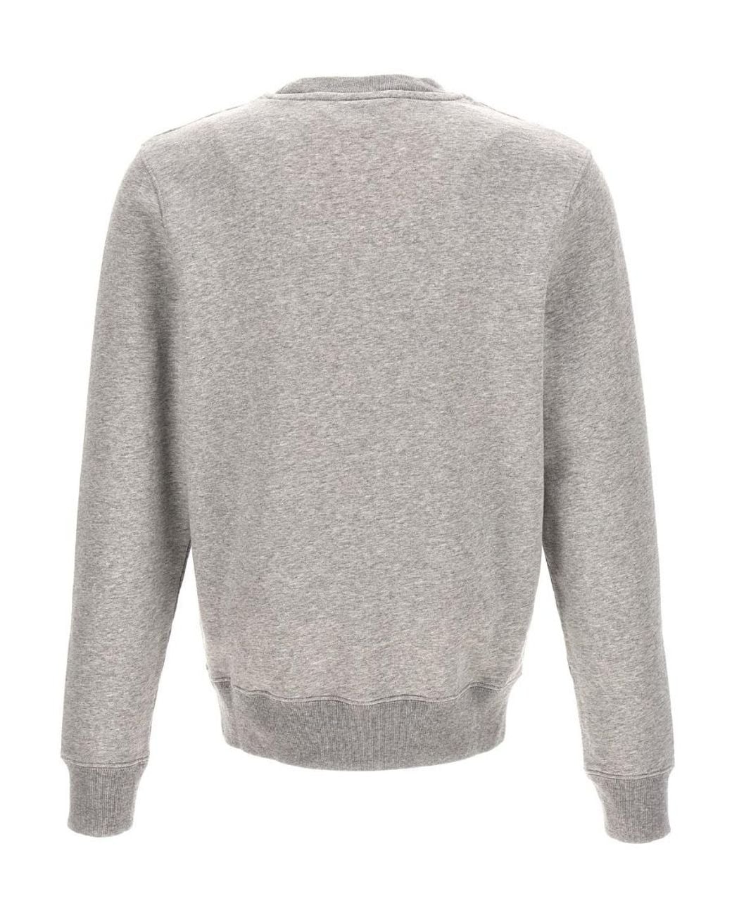 Maison Kitsuné Gray Fox Champion Sweatshirt for men