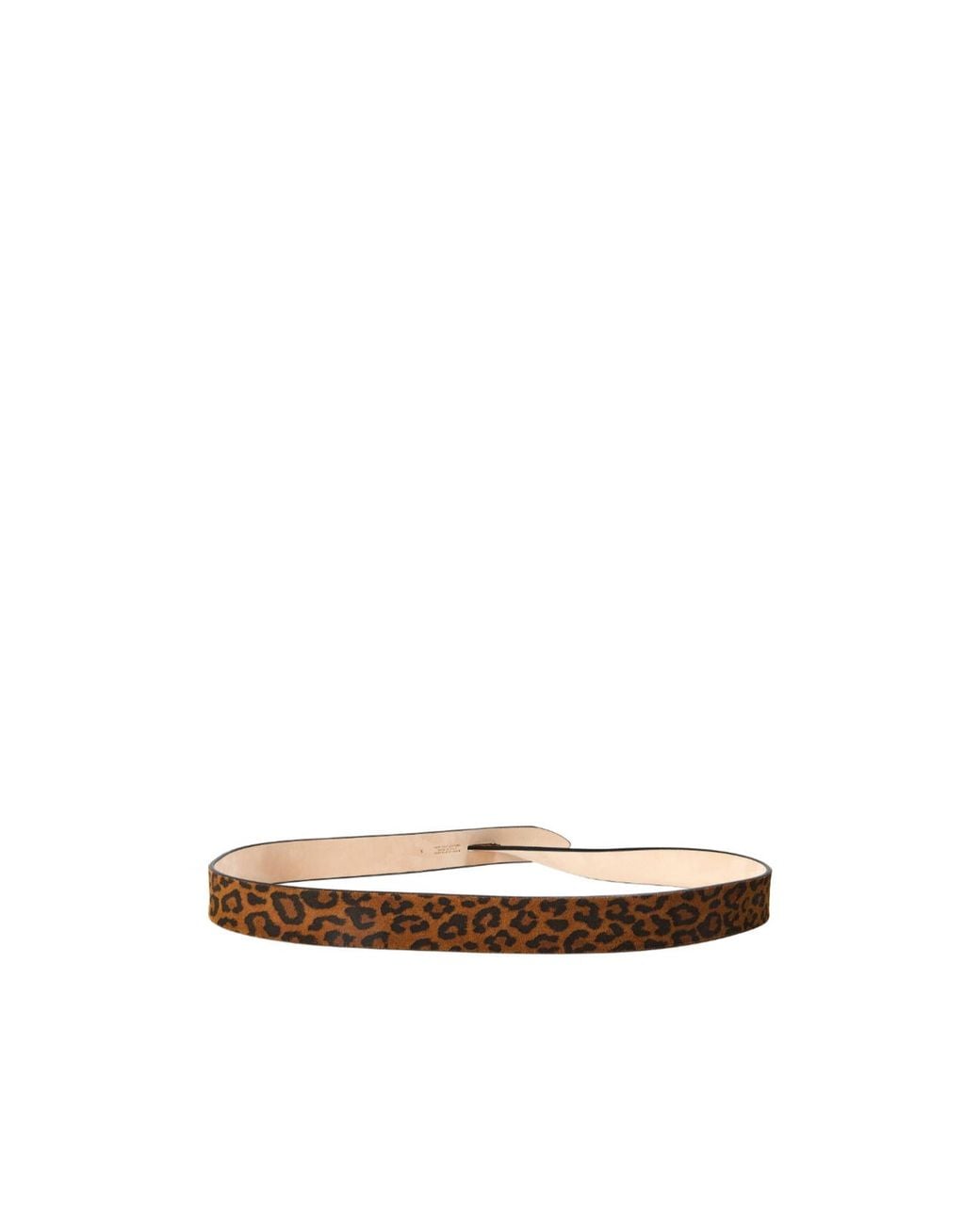 Isabel Marant White Leopard Print Belt