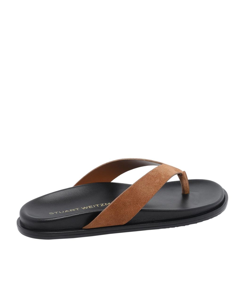 Stuart Weitzman Brown Flat Flip-Flops