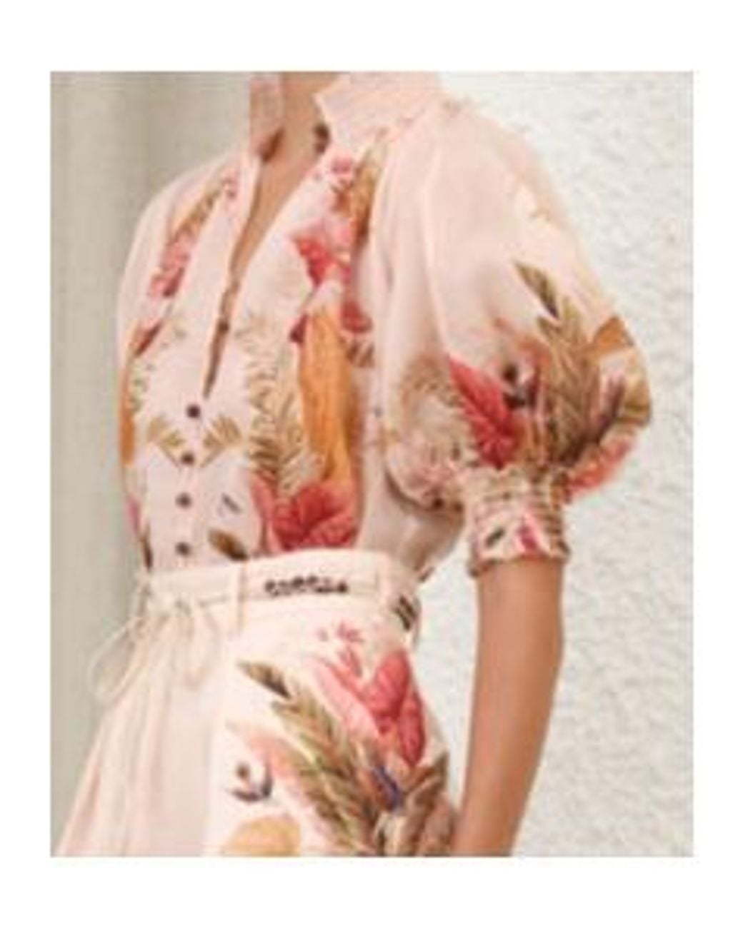 Zimmermann Pink Ascension Billow Blouse
