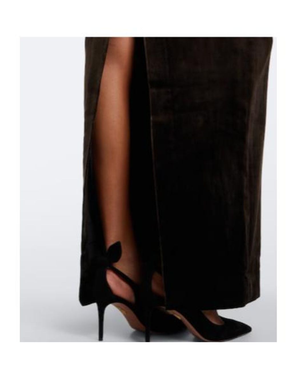 Roland Mouret Black Velvet Maxi Dress