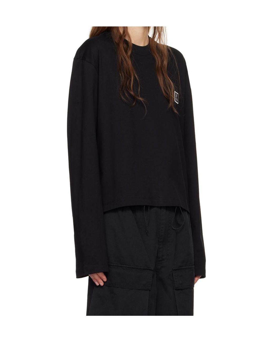 Wooyoungmi Black Long-Sleeved T-Shirt