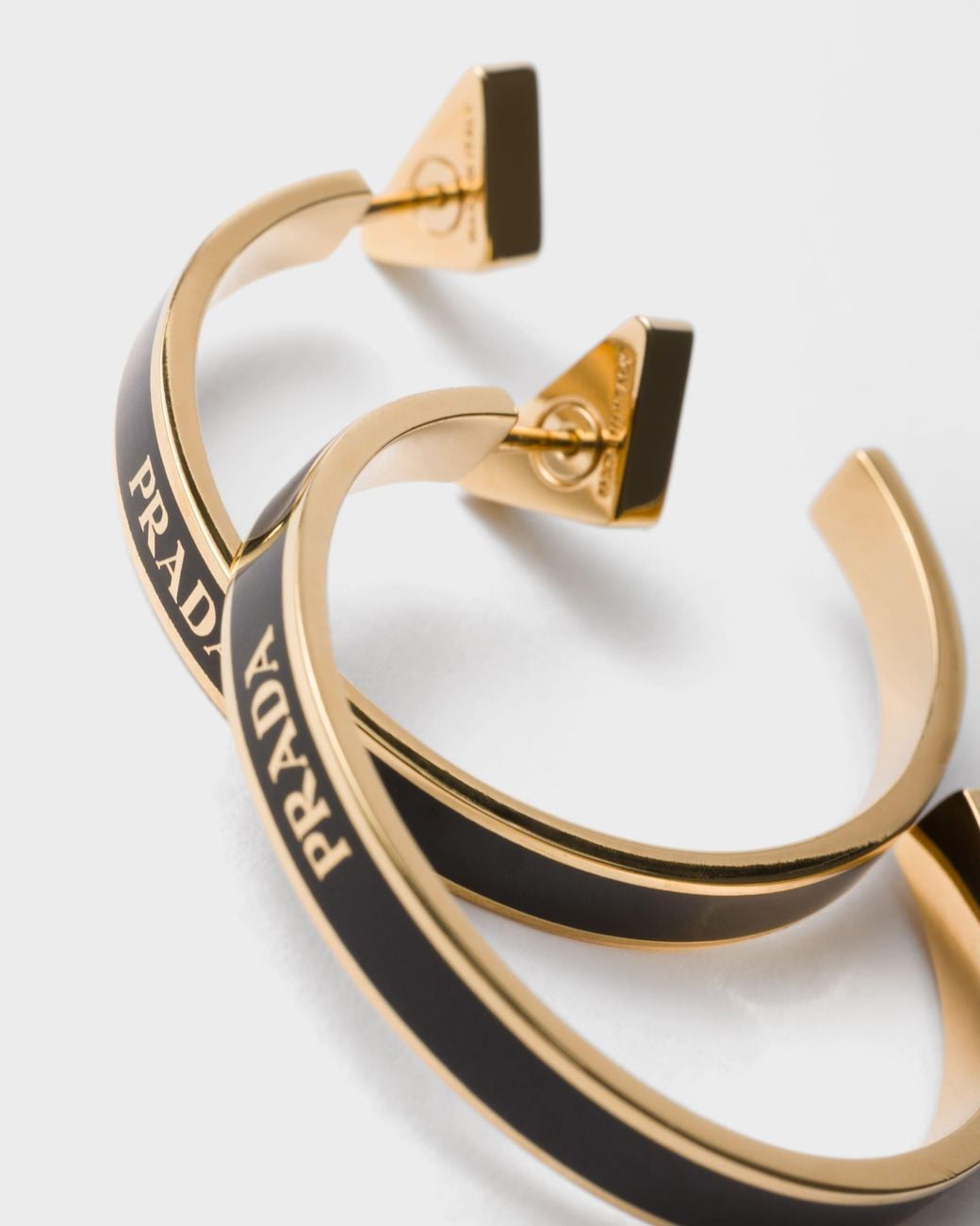 Prada White Metal Earrings