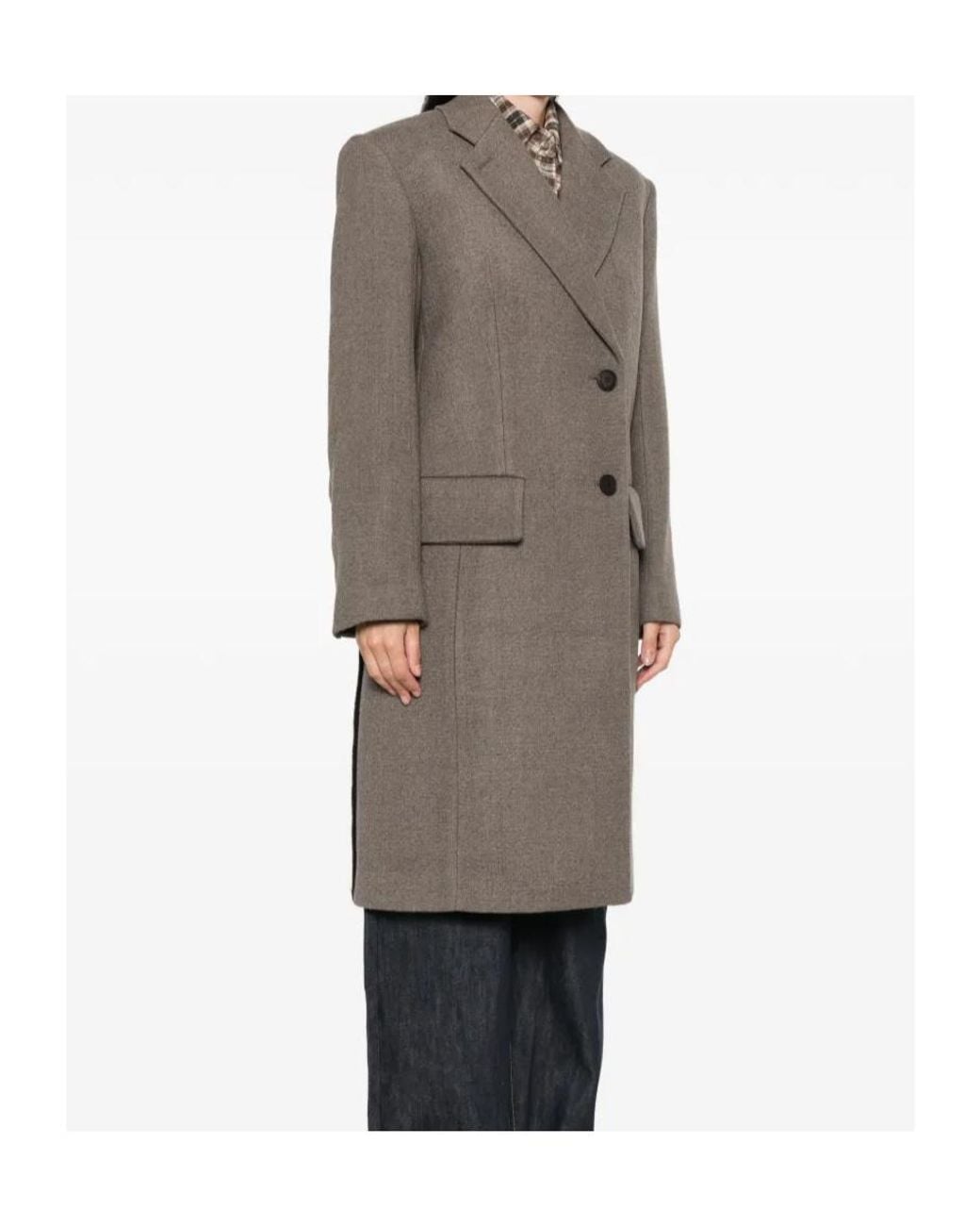 Seafarer Brown Double-Breasted Belted Coat