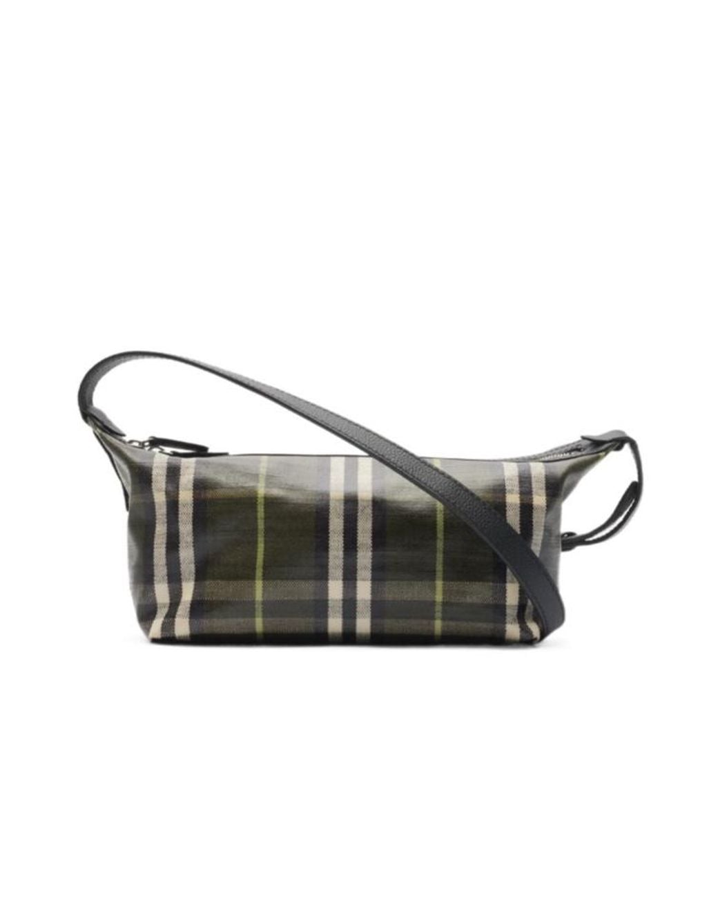 Burberry Gray Logo-Patch Shoulder Bag for men