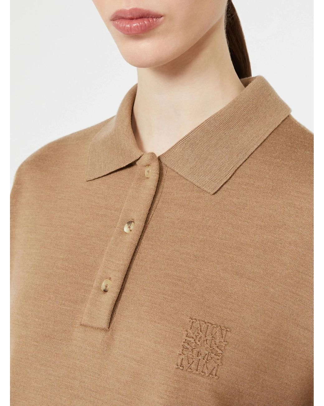 Max Mara Natural Wool Fleece Jersey Sweater