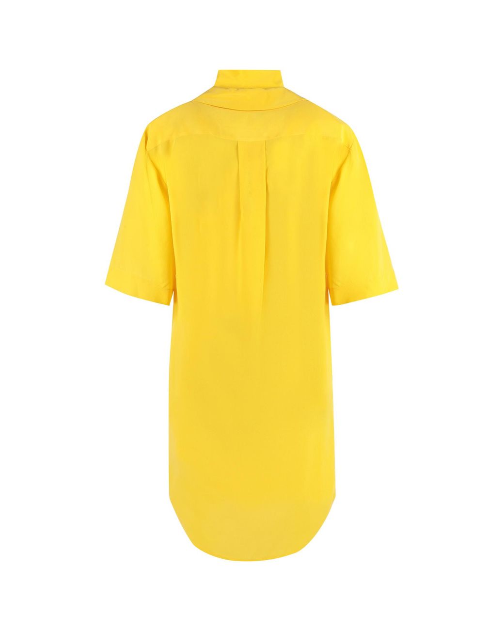 Equipment Yellow Tied Fastened Mini Shirt Dress