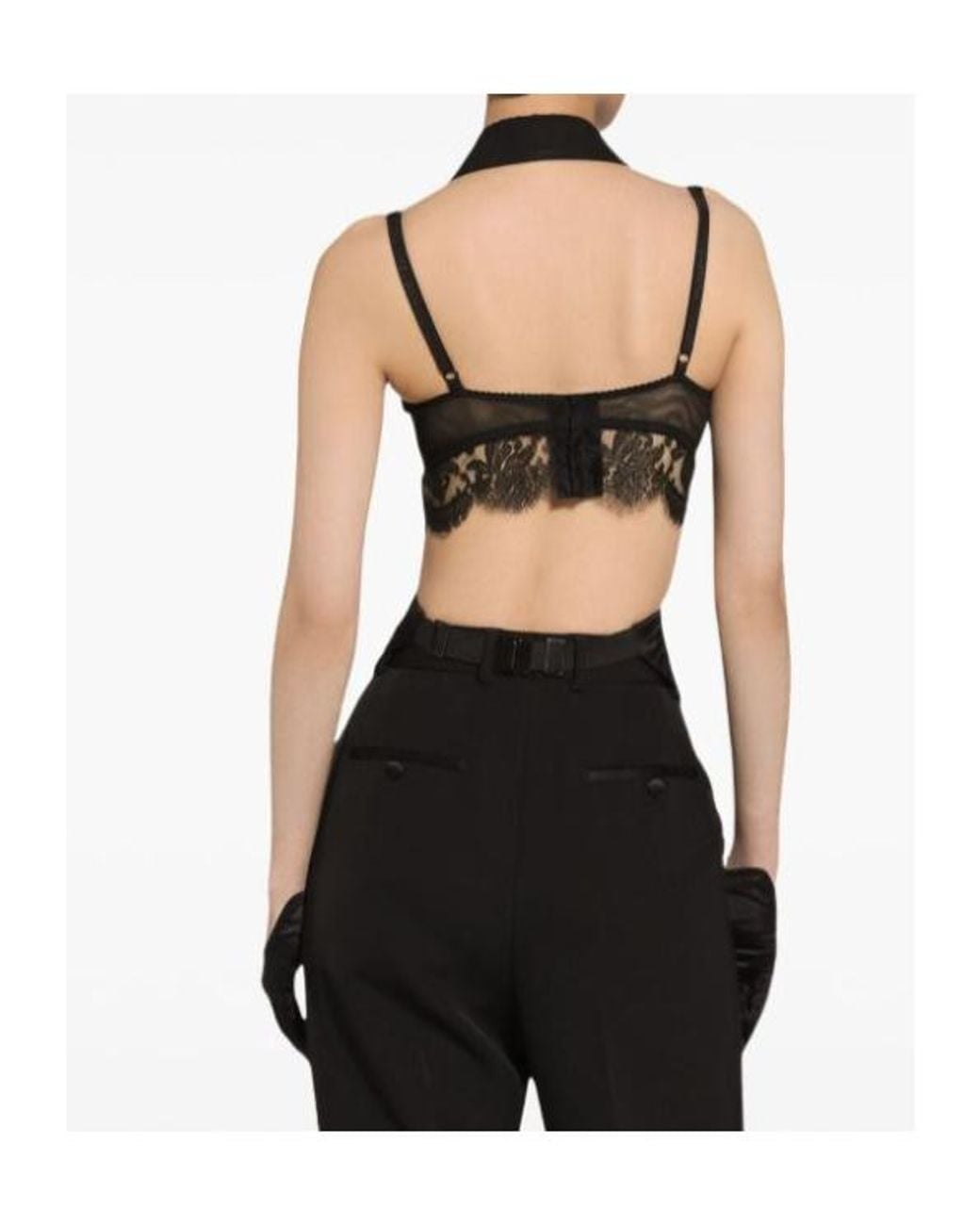 Dolce & Gabbana Black Satin Fitted Waistcoat With Buckle Strap