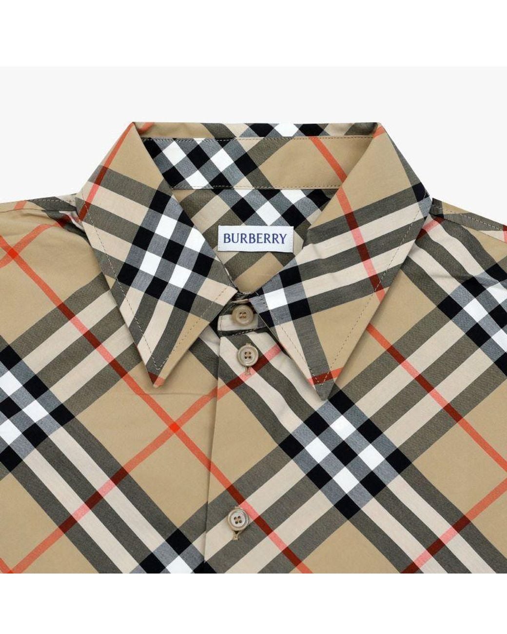 Burberry Multicolor Multicolour Cotton Plaid Shirt