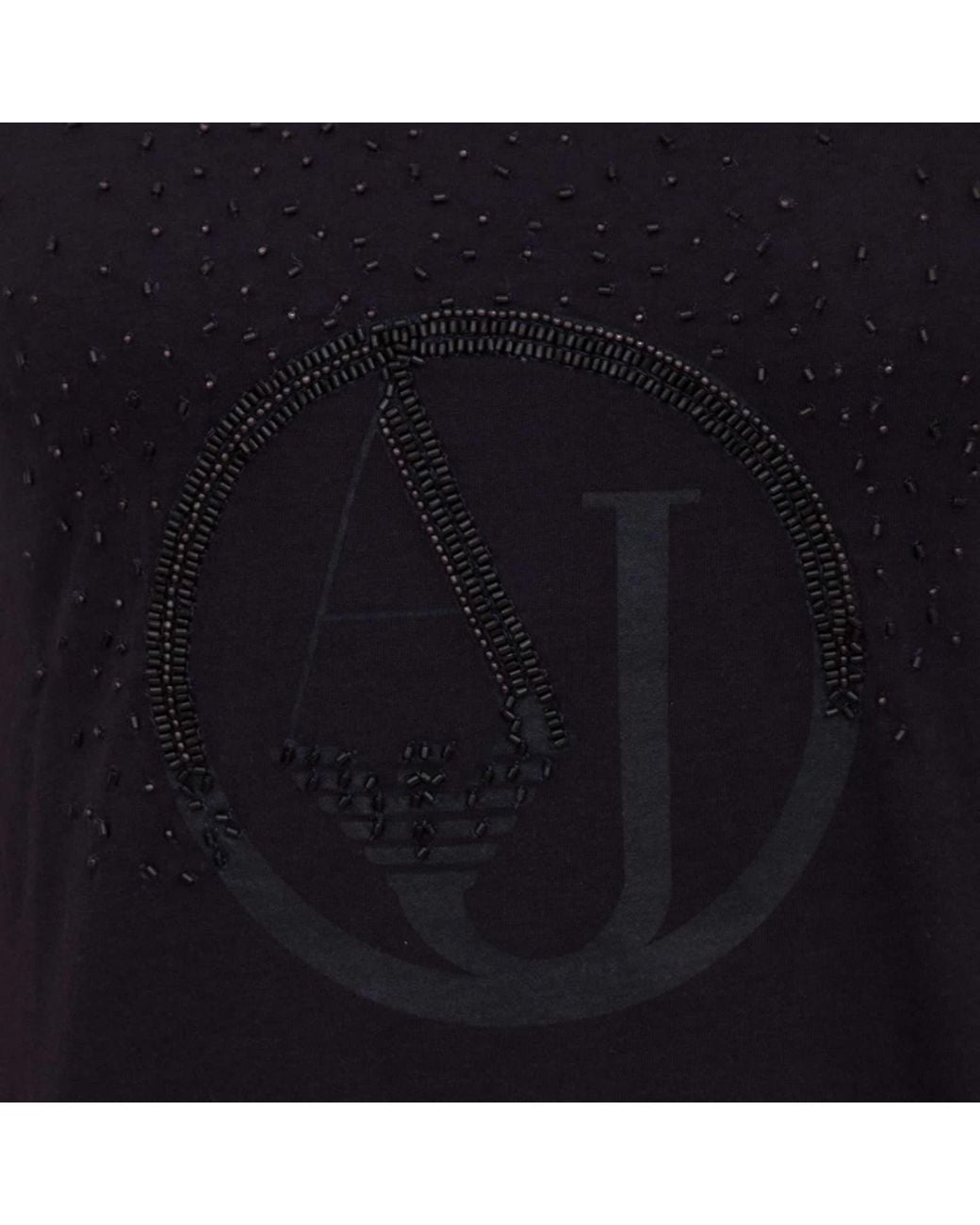 Armani Jeans Black Print T-Shirt
