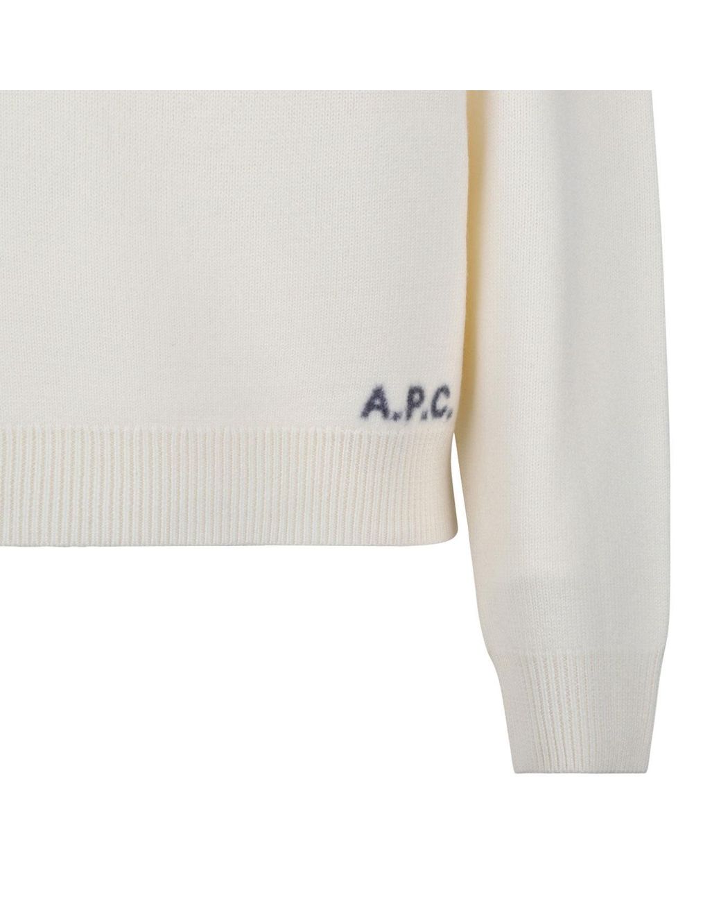 A.P.C. Gray Crewneck Knitted Jumper